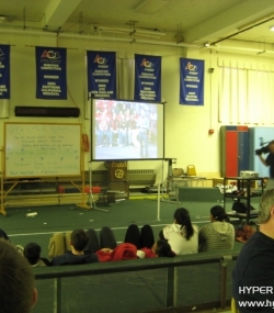 Students watching the Kickoff '11